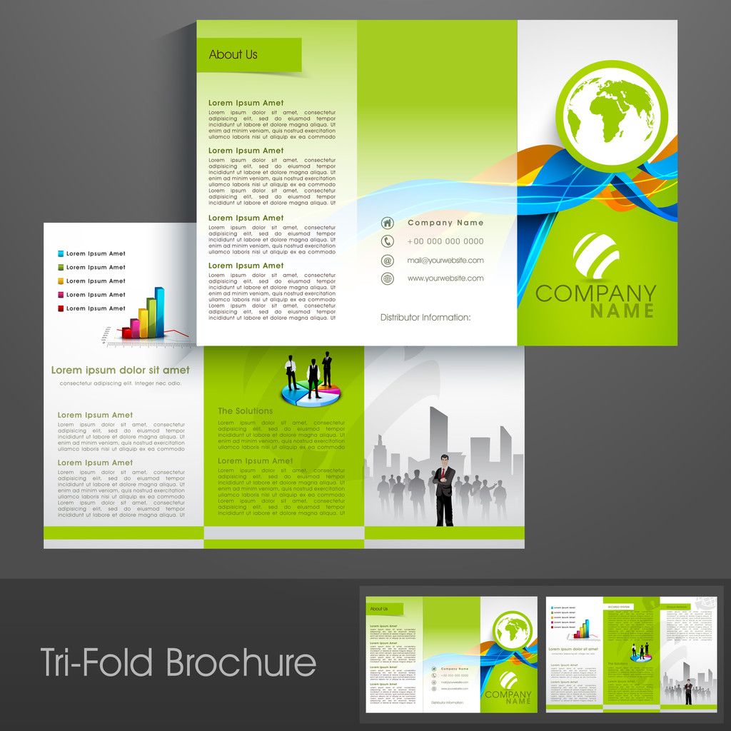 Professional business trifold.